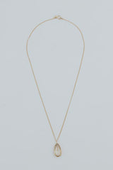 Crystal Ball Sunstone Necklace - 14k thumbnail