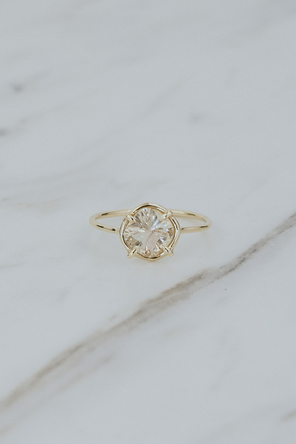 wings hawaii stella ring champagne sunstone 14k yellow gold