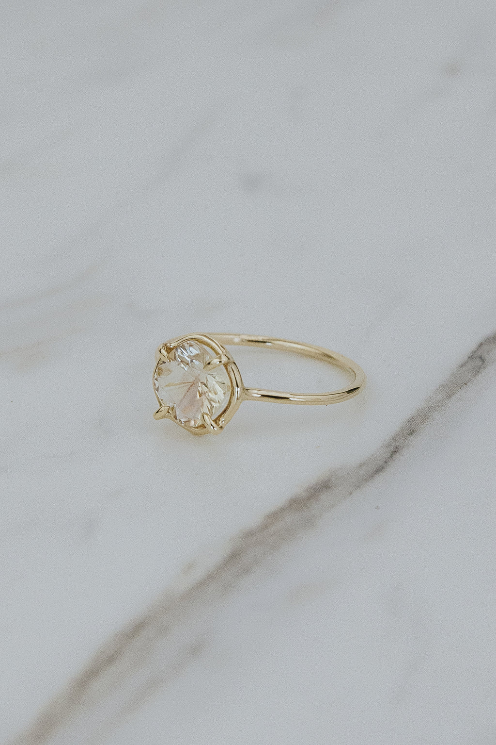 wings hawaii stella ring champagne sunstone 14k yellow gold