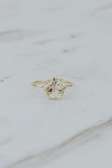 wings hawaii prong set sunstone ring 14k yellow gold  thumbnail