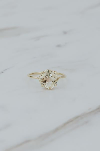 Gemstone Ring - Champagne Sunstone | 14k