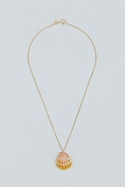 Sunrise Shell Necklace - 16" Chain
