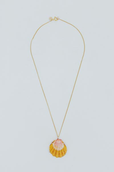 Sunrise Shell Necklace - 16" Chain