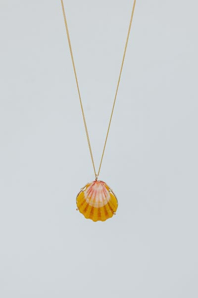 Sunrise Shell Necklace - 16" Chain