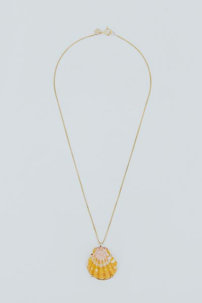 Sunrise Shell Necklace - 18" Chain