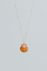 Wings Hawaii prong set sunrise shell necklace 14k yellow gold  thumbnail