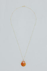 Wings Hawaii prong set sunrise shell necklace 14k yellow gold  thumbnail