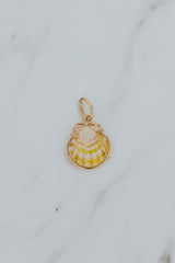 Wings Hawaii Petite Sunrise Shell necklace charm in 14k gold-filled. Fine jewelry handcrafted with aloha in Maui. Real Hawaiian sea shell jewelry. Charm Bar collection. Mix, match, customize modern shell charm jewelry made in Hawaii.  thumbnail