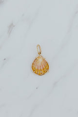 Wings Hawaii Petite Sunrise Shell necklace charm in 14k gold-filled. Fine jewelry handcrafted with aloha in Maui. Real Hawaiian sea shell jewelry. Charm Bar collection. Mix, match, customize modern shell charm jewelry made in Hawaii.  thumbnail