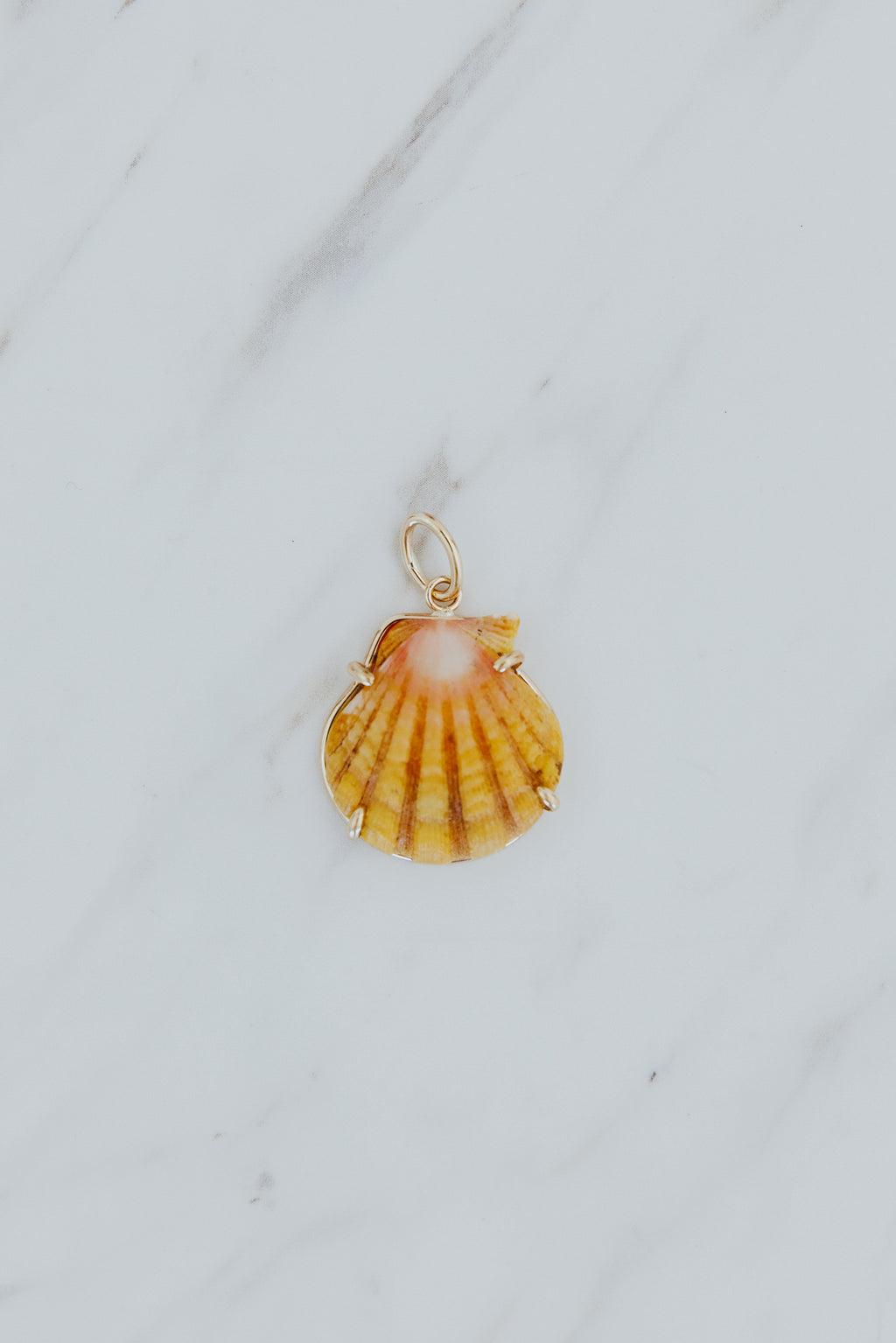 Wings Hawaii Sunrise Shell Necklace Charms in 14k gold-filled. Authentic Hawaiian Sunrise seashells. Fine jewelry handmade in Maui. Real shell jewelry made in Hawaii by local artisans. 