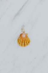Wings Hawaii Sunrise Shell Necklace Charms in 14k gold-filled. Authentic Hawaiian Sunrise seashells. Fine jewelry handmade in Maui. Real shell jewelry made in Hawaii by local artisans.  thumbnail