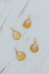 Wings Hawaii Petite Sunrise Shell necklace charm in 14k gold-filled. Fine jewelry handcrafted with aloha in Maui. Real Hawaiian sea shell jewelry. Charm Bar collection. Mix, match, customize modern shell charm jewelry made in Hawaii. 