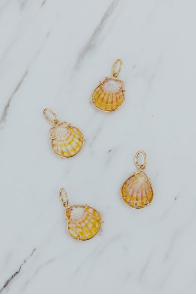 Necklace Charm - Petite Sunrise Shells | GF