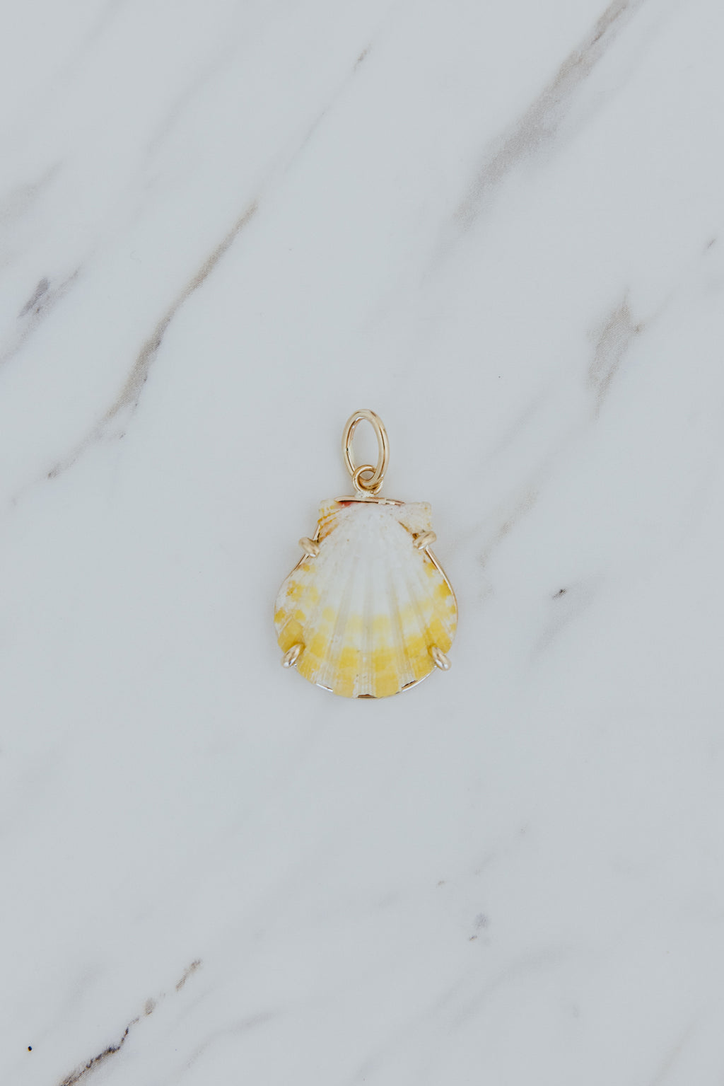 Wings Hawaii Sunrise Shell Necklace Charms in 14k gold-filled. Authentic Hawaiian Sunrise seashells. Fine jewelry handmade in Maui. Real shell jewelry made in Hawaii by local artisans. 