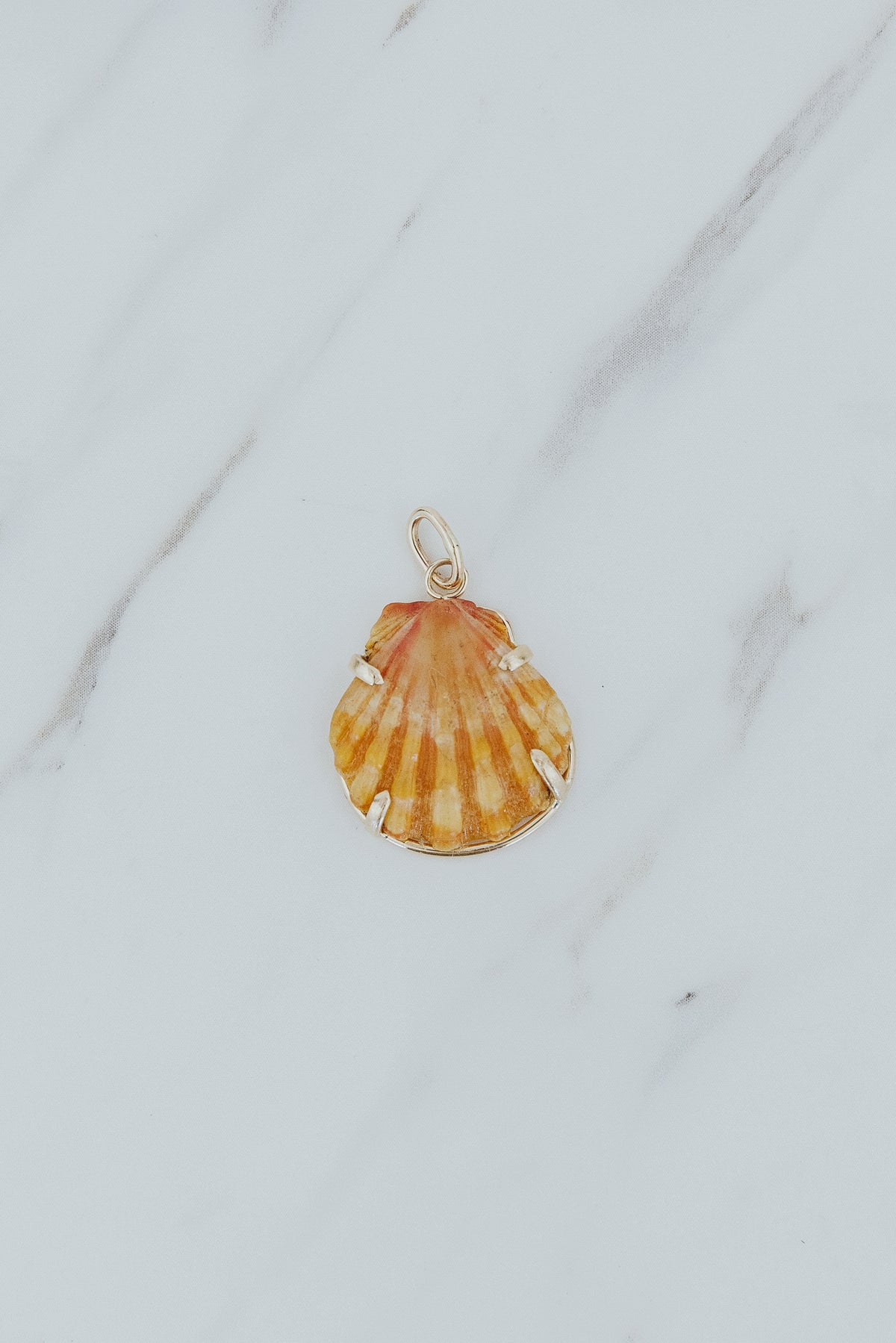 Necklace Charm - Sunrise Shells | 14k