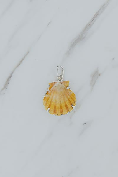 wings hawaii sunrise shell necklace charm in sterling silver