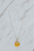 Wings Hawaii Symphony Necklace - Sunrise Shell in sterling silver. Fine jewelry expertly handcrafted in Maui with aloha. Authentic Hawaiian shell handmade jewelry. 