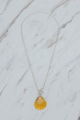 Wings Hawaii Symphony Necklace - Sunrise Shell in sterling silver. Fine jewelry expertly handcrafted in Maui with aloha. Authentic Hawaiian shell handmade jewelry. 
