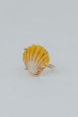 Prong Set Sunrise Shell Ring - GF thumbnail