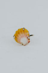 Sunrise Shell Ring - 14k White Gold thumbnail
