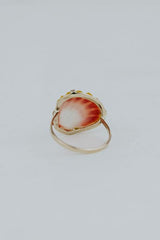 Sunrise Shell Ring - 14k White Gold thumbnail