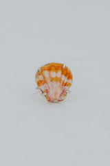 Prong Set Sunrise Shell Ring - SS thumbnail