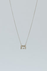 Astra Necklace - Sunstone | 14k WG thumbnail