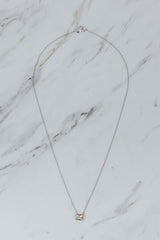 Astra Necklace - Sunstone | 14k WG thumbnail