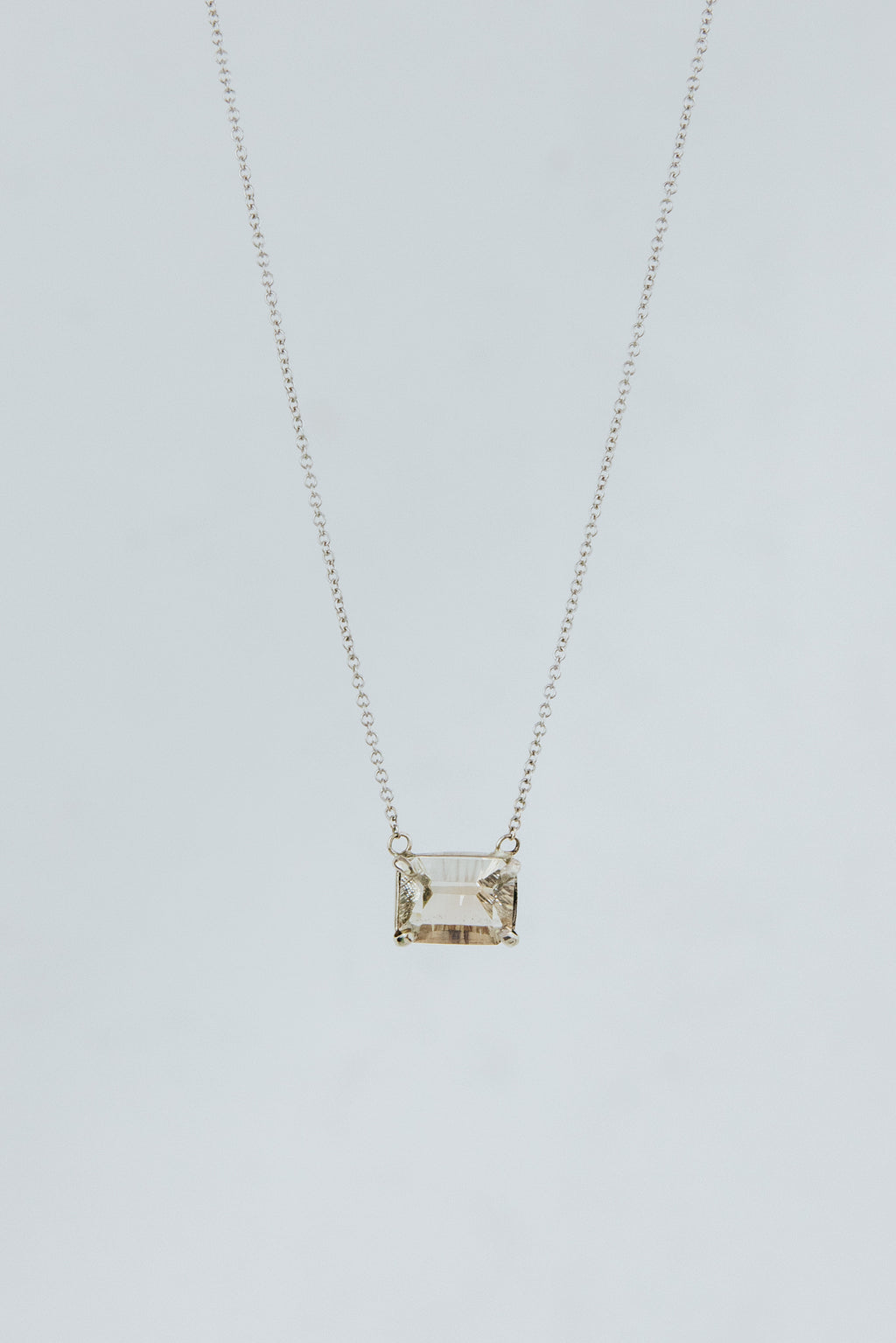 Sunstone Necklace | 14k WG