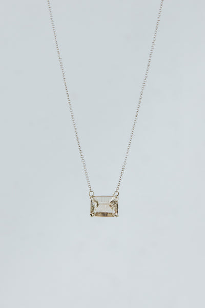 Sunstone Necklace | 14k WG