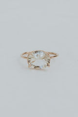 Oval Sunstone Ring - 14k Rose Gold thumbnail