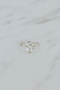Wings Hawaii Trillion Sunstone Ring in sterling silver. Fine jewelry handmade with aloha in Maui.