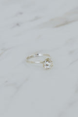 Wings Hawaii Trillion Sunstone Ring in sterling silver. Fine jewelry handmade with aloha in Maui. Size 7.5 thumbnail