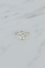 Wings Hawaii Trillion Sunstone Ring in sterling silver. Fine jewelry handmade with aloha in Maui. Size 7.5