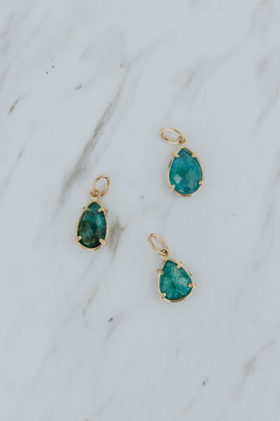 Necklace Charm - Apatite Teardrop | GF