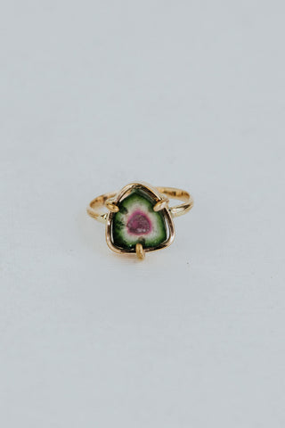 Tourmaline Slice Ring