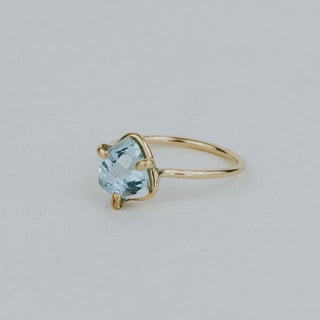 Prong Set Gemstone Ring - Aquamarine