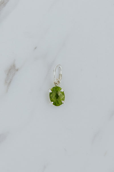 Necklace Charm - Vesuvianite Garnet | SS
