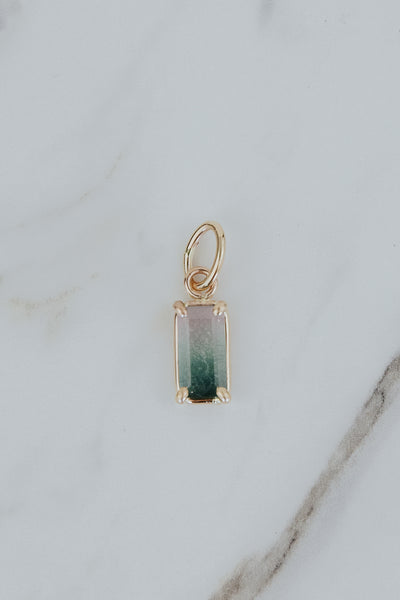 Necklace Charm - Watermelon Tourmaline | GF