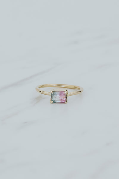 Astra Ring - Watermelon Tourmaline | 14k