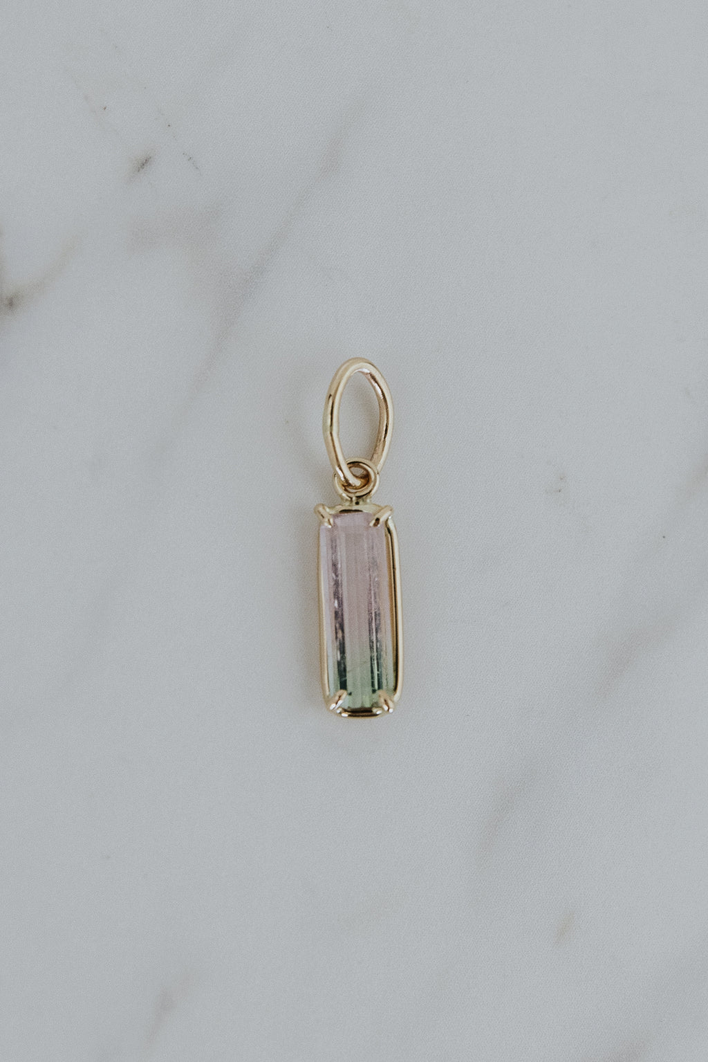 Necklace Charm - Tourmaline Column