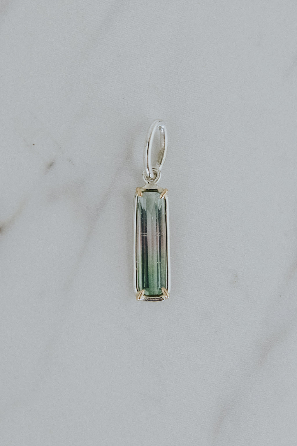 Necklace Charm - Tourmaline Column