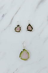 Necklace Charm - Watermelon Tourmaline | SS thumbnail