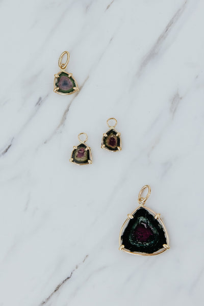 Necklace Charms - Watermelon Tourmaline | GF