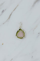 Necklace Charm - Watermelon Tourmaline | SS thumbnail