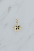 Wings Hawaii Stella Feldspar necklace charm in 14k gold-filled. Fine jewelry handcrafted in Maui. Charm Bar collection. Mix, match, customize modern charm jewelry made in Hawaii. 