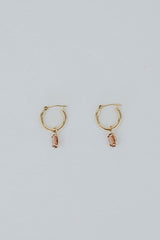 Charm Hoops - Zircon 14K thumbnail