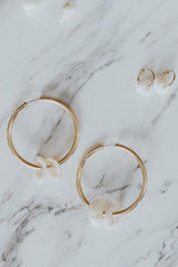 Double Puka Hoop Earrings thumbnail