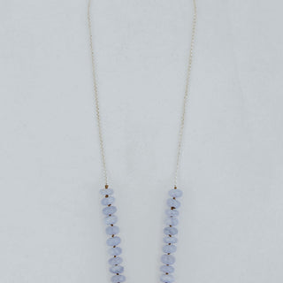 Blue Lace Agate Beaded Necklace