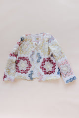 Wings Hawaii vintage quilt jacket. Upcycled, sustainable, small batch, creative fashion handmade in Maui.  thumbnail